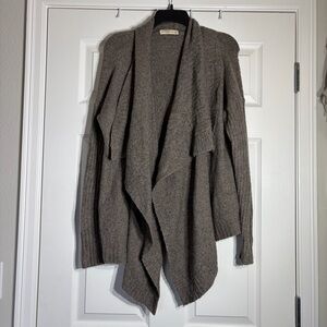 Abercrombie & Fitch Draped Open-Front Cardigan Sweater Large
